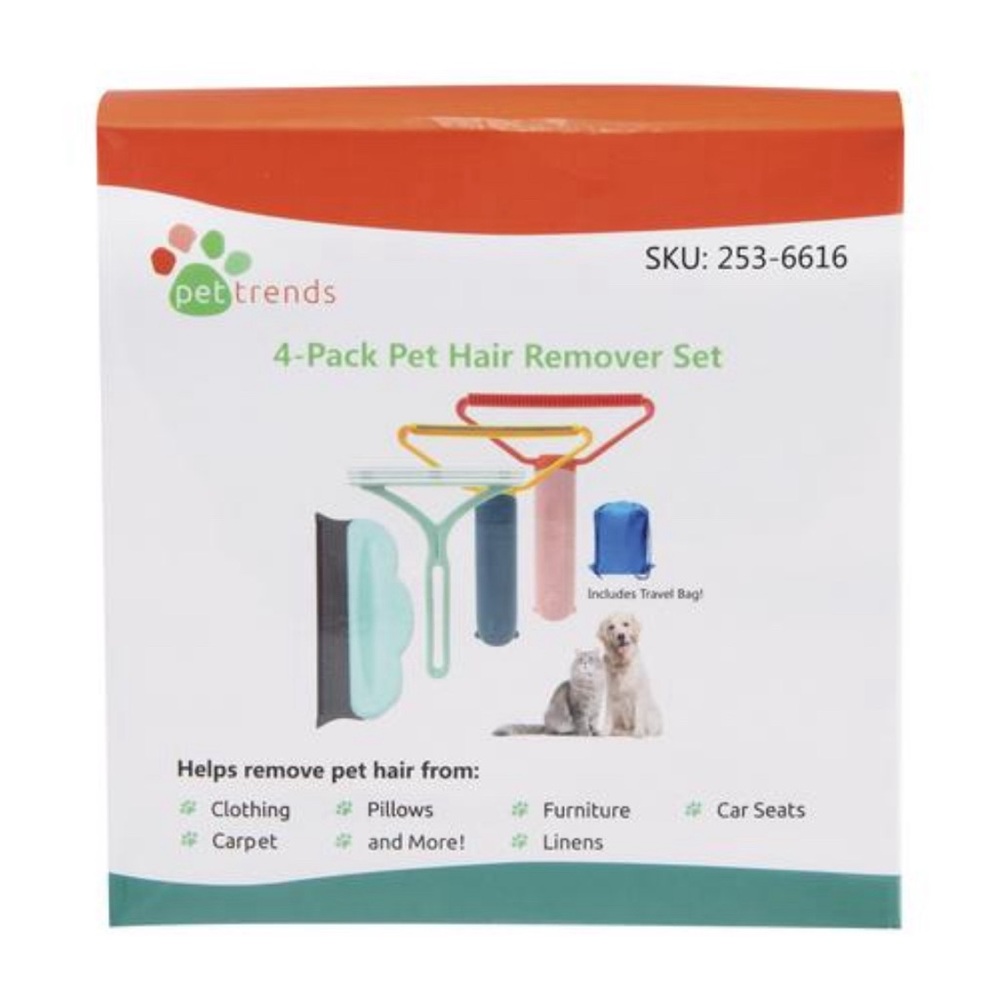 Pet Trends™ Pet Hair Remover
Set - 4 Pack .